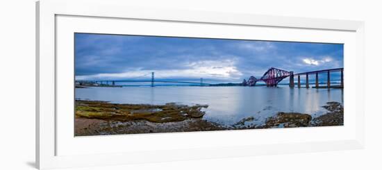 Forth Road and Rail Bridges, Firth of Forth, Edinburgh, Scotland, UK-Alan Copson-Framed Photographic Print