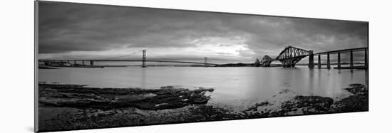 Forth Road and Rail Bridges, Firth of Forth, Edinburgh, Scotland, UK-Alan Copson-Mounted Photographic Print