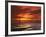 Forth Road Bridge at Sunset, Crossing Firth Between Queensferry and Inverkeithing Near Edinburgh-null-Framed Photographic Print