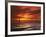 Forth Road Bridge at Sunset, Crossing Firth Between Queensferry and Inverkeithing Near Edinburgh-null-Framed Photographic Print