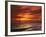 Forth Road Bridge at Sunset, Crossing Firth Between Queensferry and Inverkeithing Near Edinburgh-null-Framed Photographic Print