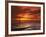 Forth Road Bridge at Sunset, Crossing Firth Between Queensferry and Inverkeithing Near Edinburgh-null-Framed Photographic Print