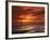 Forth Road Bridge at Sunset, Crossing Firth Between Queensferry and Inverkeithing Near Edinburgh-null-Framed Photographic Print