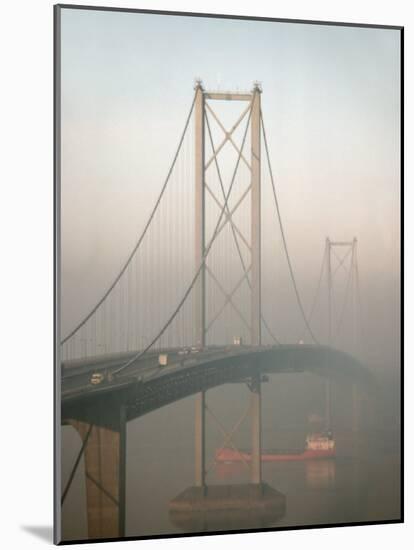 Forth Road Bridge Crossing the Firth of Forth Between Queensferry and Inverkeithing-Nigel Blythe-Mounted Photographic Print