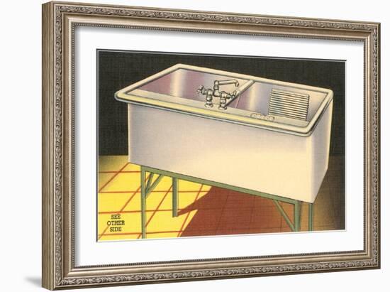 Forties Laundry Sink-null-Framed Art Print