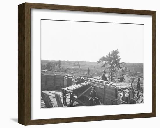 Fortifications in Front of Atlanta, Georgia, During the American Civil War-Stocktrek Images-Framed Photographic Print