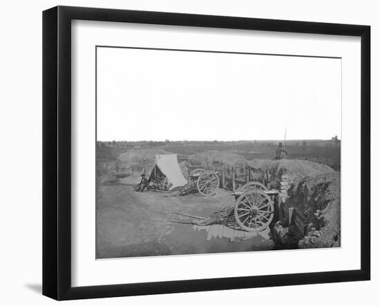 Fortifications in Front of Atlanta, Georgia, During the American Civil War-Stocktrek Images-Framed Photographic Print