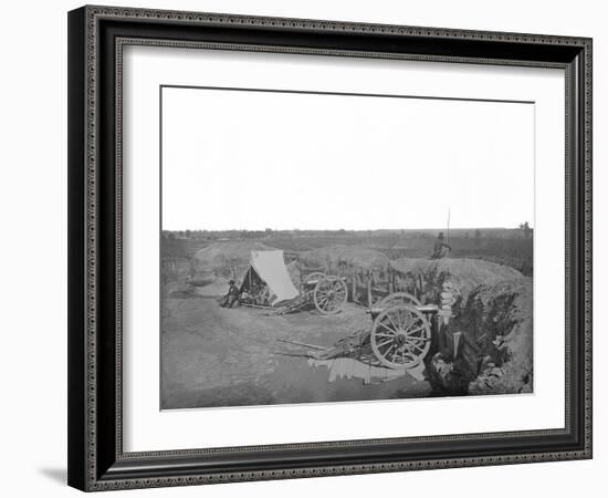 Fortifications in Front of Atlanta, Georgia, During the American Civil War-Stocktrek Images-Framed Photographic Print