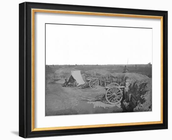 Fortifications in Front of Atlanta, Georgia, During the American Civil War-Stocktrek Images-Framed Photographic Print