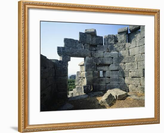 Fortifications in Messene, Greece. Greek Civilization BC-null-Framed Giclee Print