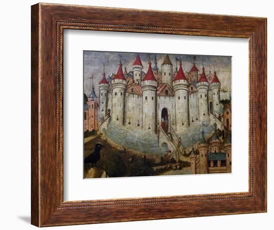 Fortified City, 15th Century, Painting by Unknown Spanish Artist, 15th Century-null-Framed Giclee Print