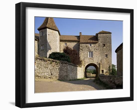 Fortified Village Gateway, Blanot, Burgundy, France-Michael Busselle-Framed Photographic Print