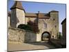 Fortified Village Gateway, Blanot, Burgundy, France-Michael Busselle-Mounted Photographic Print