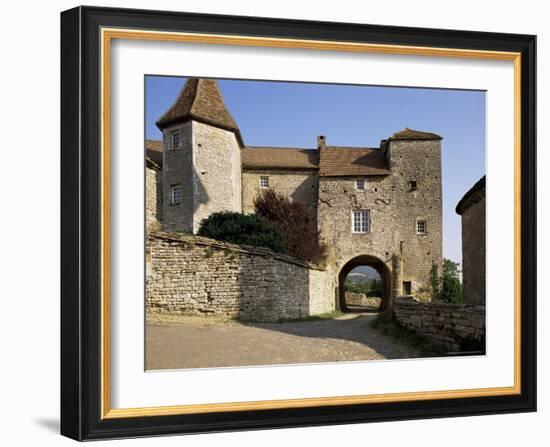 Fortified Village Gateway, Blanot, Burgundy, France-Michael Busselle-Framed Photographic Print