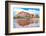 Fortified village of Ait Ben Haddou, reflected in water of a desert oasis, Ouarzazate province-Roberto Moiola-Framed Photographic Print
