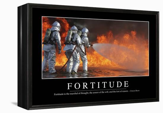 Fortitude: Inspirational Quote and Motivational Poster-null-Framed Premier Image Canvas