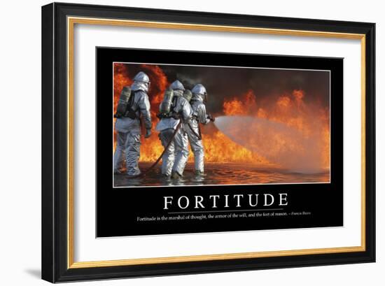 Fortitude: Inspirational Quote and Motivational Poster-null-Framed Photographic Print