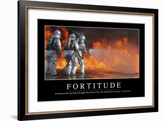 Fortitude: Inspirational Quote and Motivational Poster-null-Framed Photographic Print