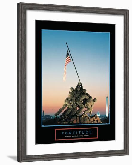 Fortitude-null-Framed Art Print