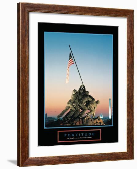 Fortitude-null-Framed Art Print