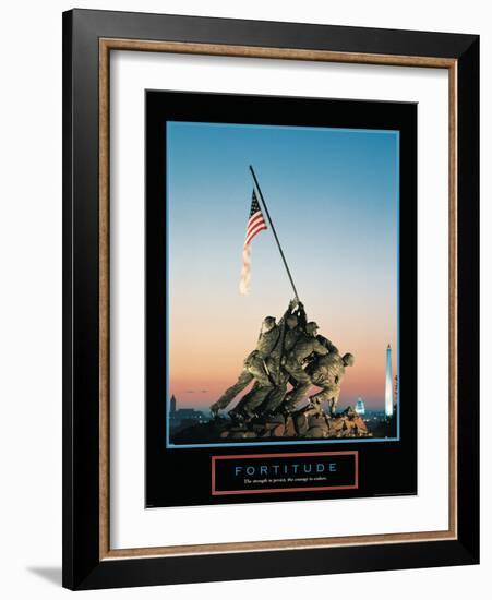 Fortitude-null-Framed Art Print