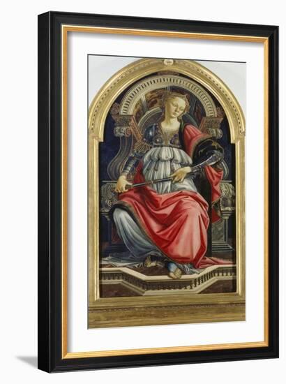 Fortitudo. 1470-Sandro Botticelli-Framed Giclee Print