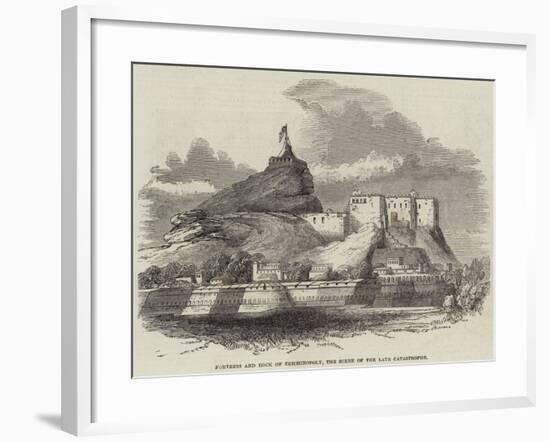 Fortress and Rock of Trichinopoly, the Scene of the Late Catastrophe-null-Framed Giclee Print