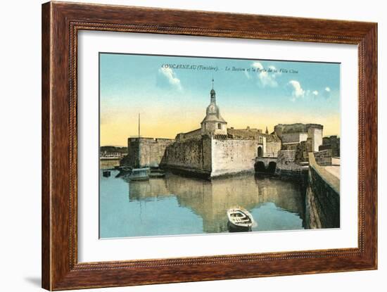 Fortress at Concarneau-null-Framed Art Print