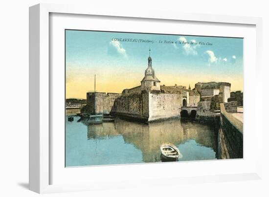 Fortress at Concarneau-null-Framed Art Print