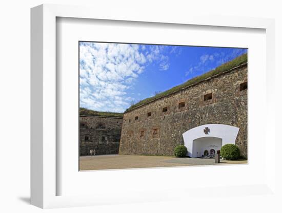 Fortress Ehrenbreitstein, Rhine River, Koblenz, Rhineland-Palatinate, Germany, Europe-Hans-Peter Merten-Framed Photographic Print