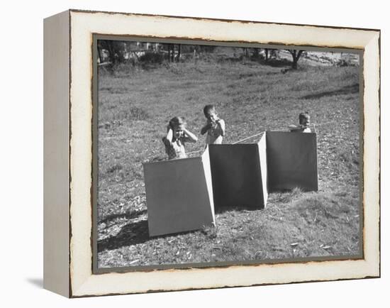 Fortress Made to Be Used For Children by Charles Eames-Allan Grant-Framed Premier Image Canvas