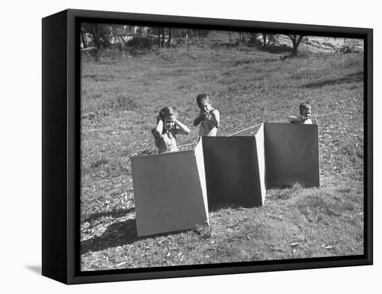 Fortress Made to Be Used For Children by Charles Eames-Allan Grant-Framed Premier Image Canvas