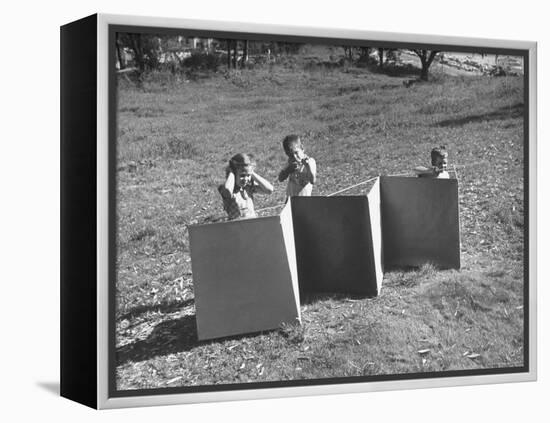 Fortress Made to Be Used For Children by Charles Eames-Allan Grant-Framed Premier Image Canvas