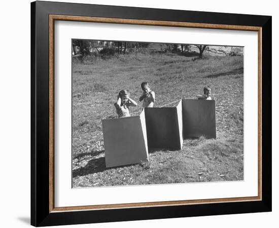 Fortress Made to Be Used For Children by Charles Eames-Allan Grant-Framed Photographic Print