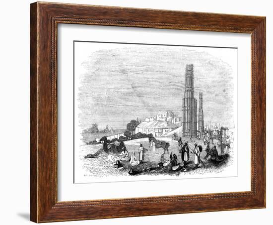 Fortress of Ghazni, with the Two Minars, India, 1847-Kirchner-Framed Giclee Print