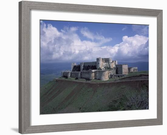 Fortress of Krak des Chevaliers, Syria, Built by Knights of Saint John-null-Framed Photographic Print