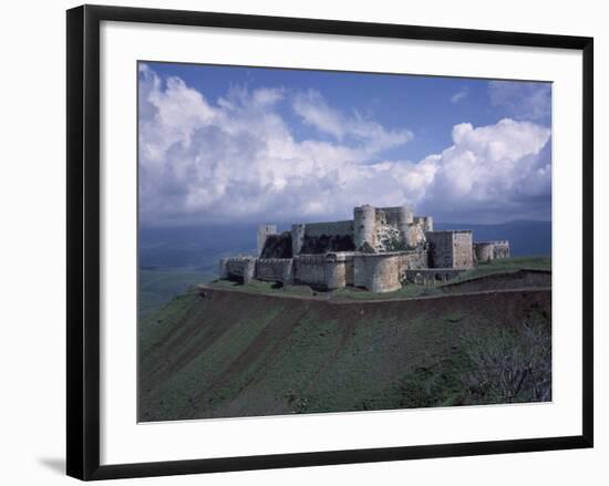 Fortress of Krak des Chevaliers, Syria, Built by Knights of Saint John-null-Framed Photographic Print