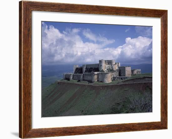 Fortress of Krak des Chevaliers, Syria, Built by Knights of Saint John-null-Framed Photographic Print