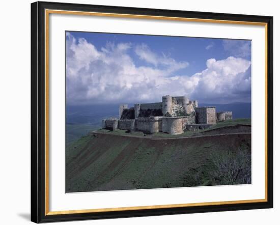 Fortress of Krak des Chevaliers, Syria, Built by Knights of Saint John-null-Framed Photographic Print