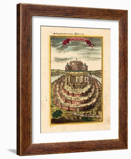 Fortress of Semiramis, 1719-Alain Manesson Mallet-Framed Giclee Print