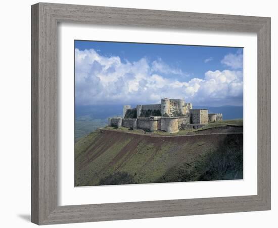 Fortress on a Hilltop, Krak Des Chevaliers, Syria-null-Framed Giclee Print