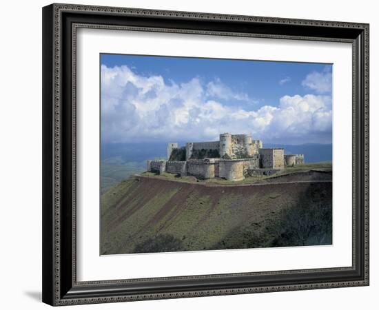 Fortress on a Hilltop, Krak Des Chevaliers, Syria-null-Framed Giclee Print