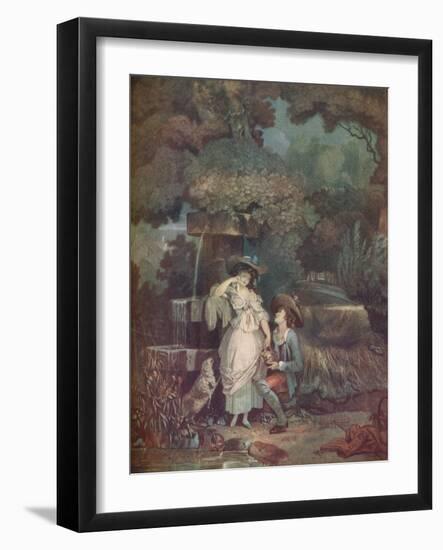 Fortune and Misfortune, or the Broken Pitcher, 1787-Louis Philibert Debucourt-Framed Giclee Print