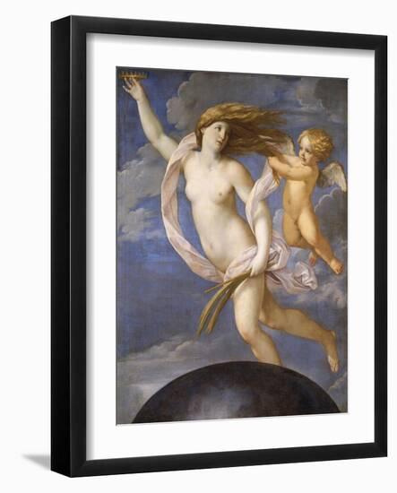 Fortune Being Restrained by Love, 1623-Guido Reni-Framed Giclee Print