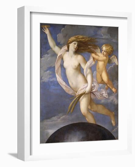 Fortune Being Restrained by Love, 1623-Guido Reni-Framed Giclee Print