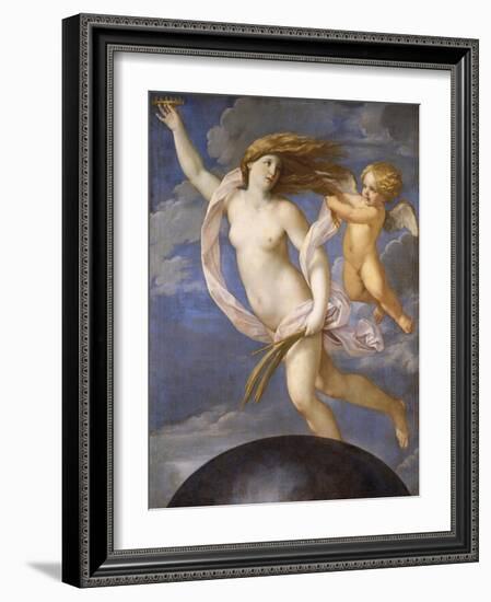 Fortune Being Restrained by Love, 1623-Guido Reni-Framed Giclee Print