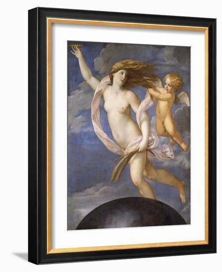 Fortune Being Restrained by Love, 1623-Guido Reni-Framed Giclee Print