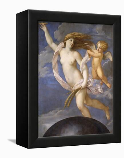 Fortune Being Restrained by Love, 1623-Guido Reni-Framed Premier Image Canvas