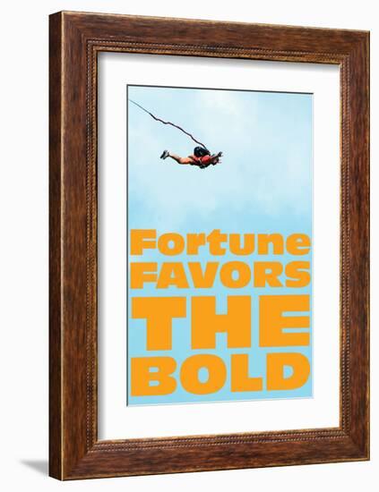 Fortune Favors the Bold IV-SM Design-Framed Art Print