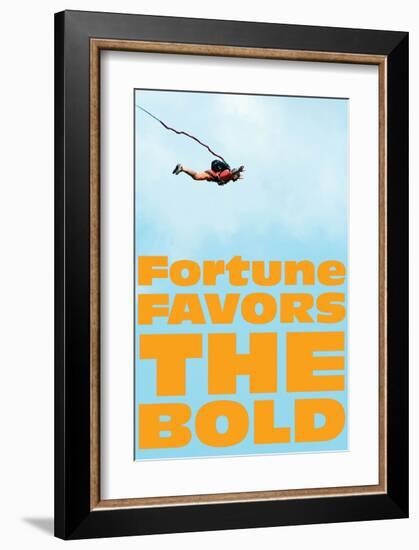 Fortune Favors the Bold IV-SM Design-Framed Art Print